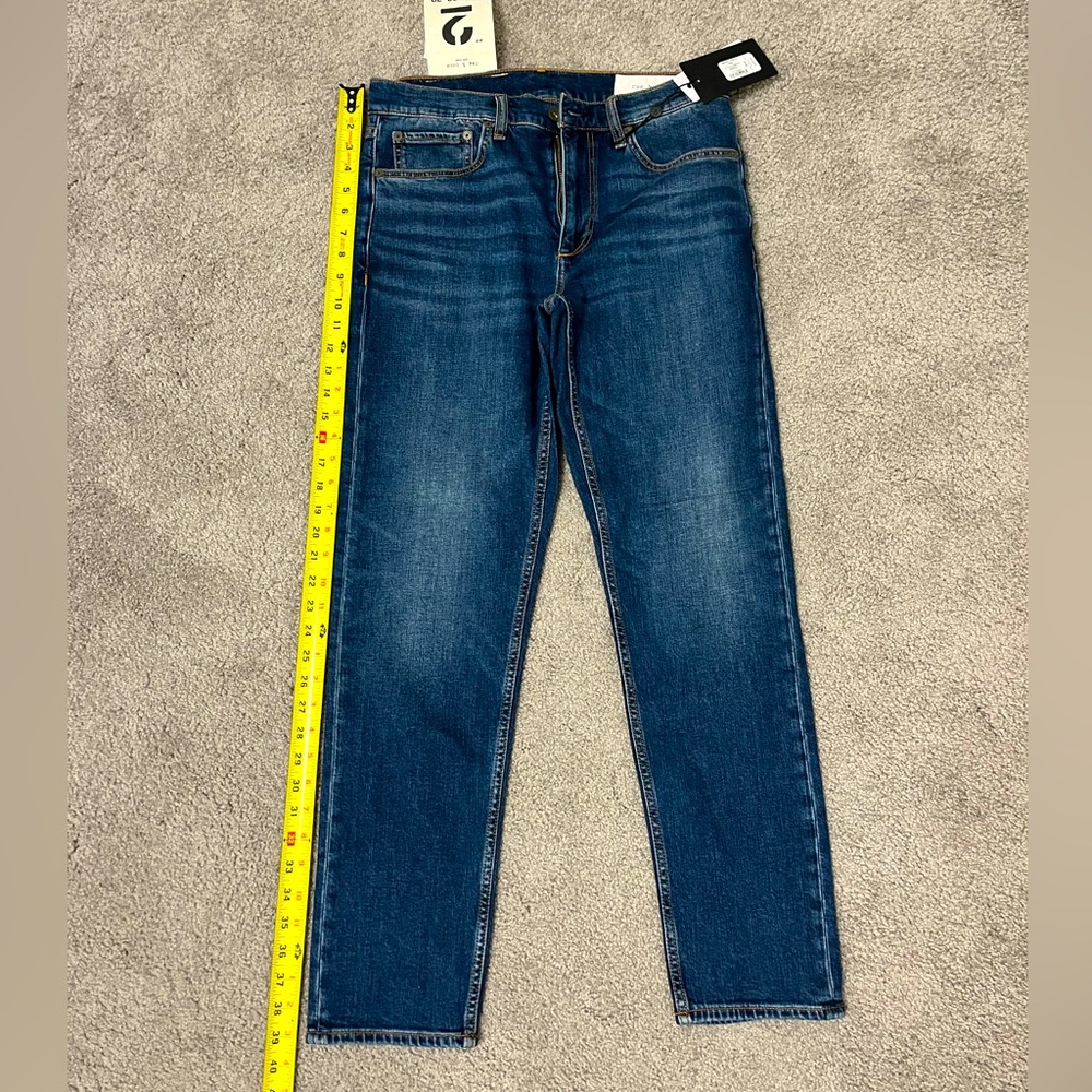 Rag & Bone Men’s Fit 2 Slim Authentic Stretch 30x30 Medium Blue Tripp - Picture 10 of 13